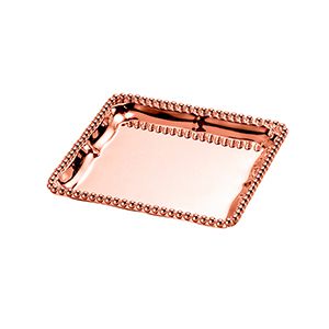 BANDEJA DE ZAMAC BALLS ROSÉ 14,5x14,5cm