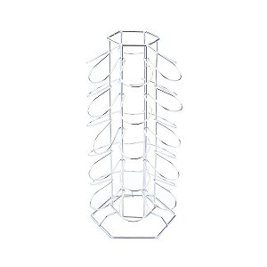 SUPORTE 30 CÁPSULAS CAFÉ DOLCE GUSTO FERRO CROMADO 16x14x36