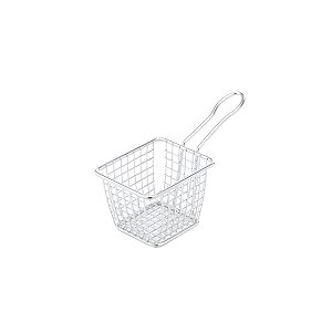 CESTA DE FERRO CROMADO 20x8,5x10,5cm