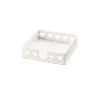 BANDEJA DECORATIVA DE CERÂMICA CORAÇÃO 17,5x4cm