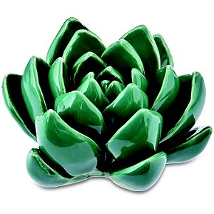 FLOR VERDE EM CERAMICA