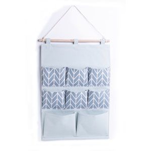 ORGANIZADOR DE PAREDE CHEVRON 8 BOLSOS - 35 x 48 cm