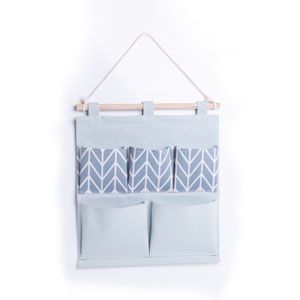 ORGANIZADOR DE PAREDE CHEVRON 5 BOLSOS - 31 x 34 cm