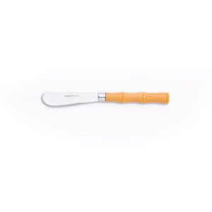ESPÁTULA DE AÇO INOX C/CABO DE PLÁSTICO BAMBU BASIC 6cm