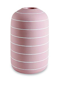 VASO ROSA EM CIMENTO