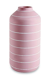 VASO ROSA EM CIMENTO