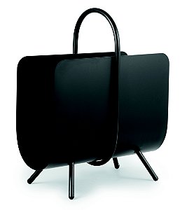 PORTA-REVISTAS PRETA EM METAL