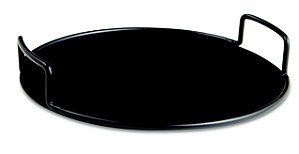 KIT BANDEJA PRETA EM METAL - 3 PÇS