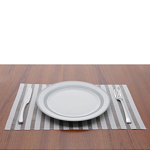 LUGAR AMERICANO DE PLÁSTICO LINES BRANCO 30x45cm