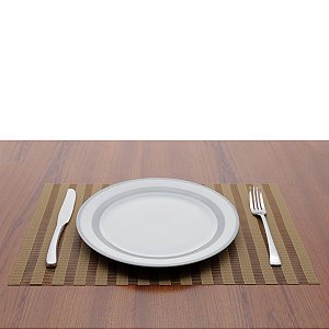 LUGAR AMERICANO DE PLÁSTICO LINES BEGE 30x45cm