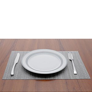 LUGAR AMERICANO DE PLÁSTICO OTTAWA CINZA E MARROM 30x45cm
