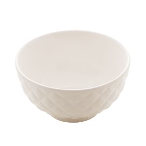 BOWL DE PORCELANA DIAMOND BRANCO 11,5x6cm
