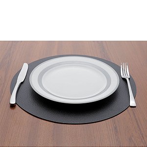 LUGAR AMERICANO DE PLÁSTICO QUEBEC PRETO 38cm