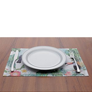 LUGAR AMERICANO POLIÉSTER ALGODÃO TROPICAL TUCANO 30x45