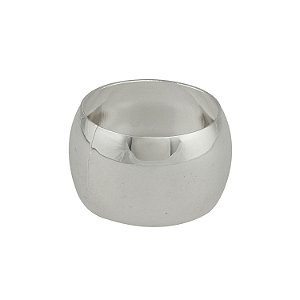 CJ 4 ANÉIS P/GUARDANAPO DE AÇO ALLIANCE PRATEADO 4,5cm