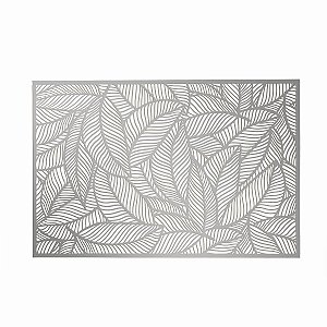 LUGAR AMERICANO DE PLÁSTICO LEAF PRATEADO 30x45cm