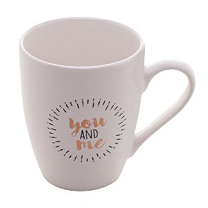 CANECA DE PORCELANA YOU AND ME 350ml
