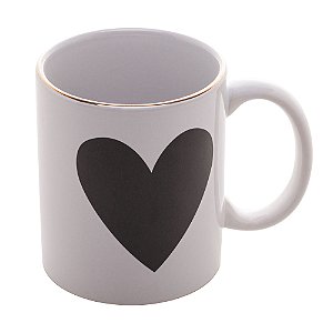 CANECA DE PORCELANA COLOR BIG HEART 350ml