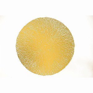 LUGAR AMERICANO DE PLÁSTICO COLUMBUS DOURADO 38cm