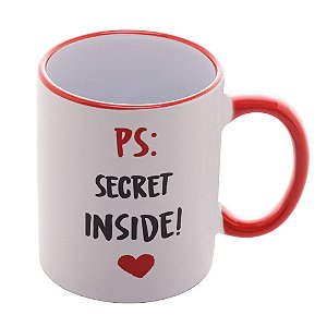 CANECA DE PORCELANA SECRET INSIDE 350ml