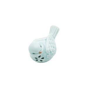 PÁSSARO DECORATIVO DE CERÂMICA GARDEN AZUL CLARO 10x6,5x6,5