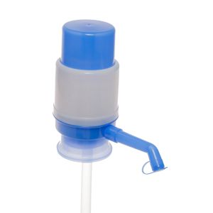 BOMBA MANUAL PLÁSTICO P/ÁGUA GALÃO AZUL E BRANCO 6x16x6cm