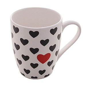 CANECA DE PORCELANA HEART WITH LOVE 350ml