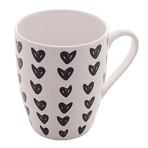 CANECA DE PORCELANA CUTE HEARTS 350ml