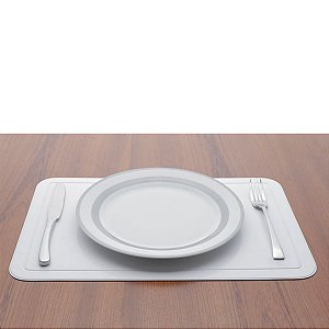 LUGAR AMERICANO DE PLÁSTICO FUTURE BRANCO 43,5x28,5cm