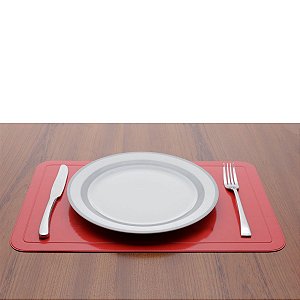 LUGAR AMERICANO DE PLÁSTICO FUTURE VERMELHO 43,5x28,5cm
