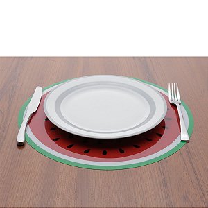 LUGAR AMERICANO DE PLÁSTICO MELANCIA 38cm