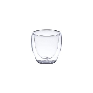 CJ 6 COPOS P/CAFÉ DUPLA PAREDE DE VIDRO BOROSSILICATO 70ml