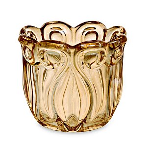 PORTA-VELAS CHAMPANHE EM VIDRO