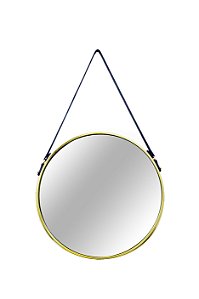 ESPELHO DOURADO EM METAL