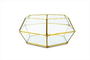 TERRARIO EM VIDRO E LATAO