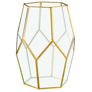 TERRARIO EM VIDRO E LATAO