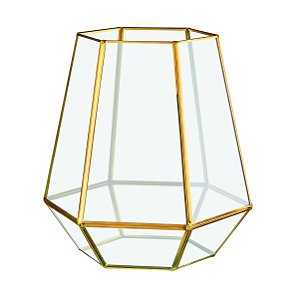 TERRARIO EM VIDRO E LATAO