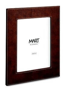 PORTA RETRATO MARROM REVESTIMENTO SINTETICO 15X20