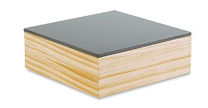 CAIXA CINZA EM MADEIRA