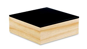 CAIXA PRETA EM MADEIRA