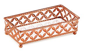 KIT BANDEJA COBRE EM METAL - 2 PÇS