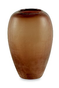 VASO AMBAR EM VIDRO