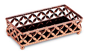 KIT BANDEJA COBRE EM METAL - 2 PCS