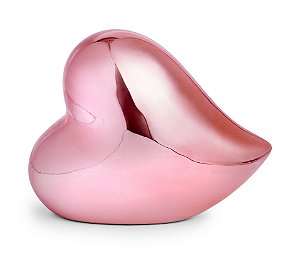 CORACAO ROSE GOLD EM CERAMICA