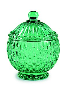 POTE ESMERALDA EM VIDRO