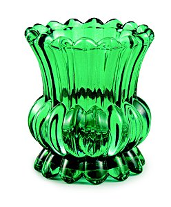 VASO ESMERALDA EM VIDRO