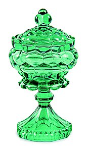 POTE ESMERALDA EM VIDRO