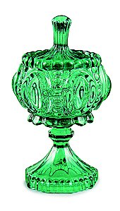 POTE ESMERALDA EM VIDRO