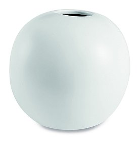 VASO BRANCO EM CERAMICA