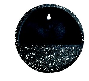 TERRARIO DE PAREDE PRETO EM CIMENTO